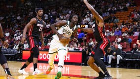 Short-handed Bucks fall to short-handed Heat 108-102