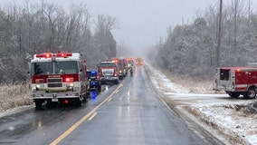 Washington County barn fire; farm worker suffers smoke inhalation