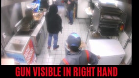 Delavan Dairy Queen armed robbery caught on cam, robber sought