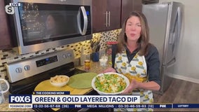 Cooking Mom: Green and Gold Layered Dip