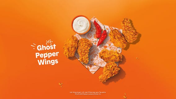 Popeyes' Ghost Pepper Wings make return to US menus for limited time