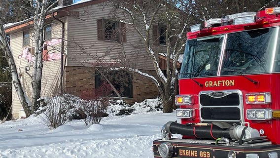 Grafton home explosion; elderly man suffers burns; 'It just blew'