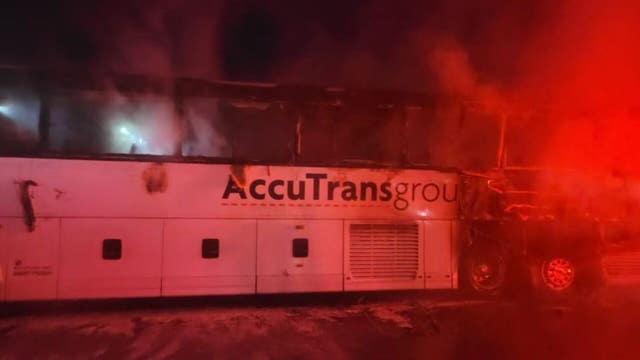 MSOE wrestling team bus fire in Barron County