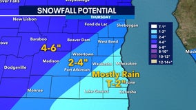 Rain, wet snow likely Thursday in SE Wisconsin