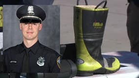 Officer Jerving honored, Sheboygan 1st responders fill boot for his family