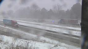 Ozaukee County I-43 crash at County C on snow-covered roadway