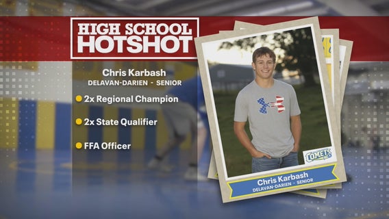 Delavan-Darien senior showing his talents on the mat and the farm