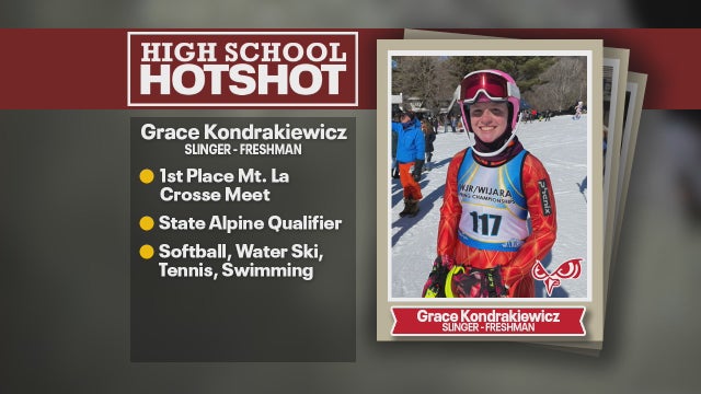 Slinger freshman carrying the family torch down the hill