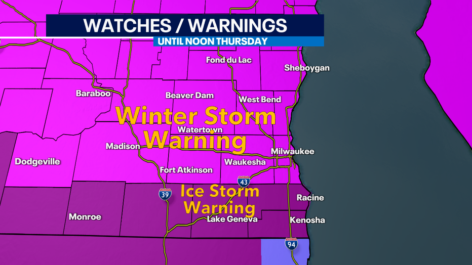 Wisconsin Winter Storm: Snow, Ice, Sleet Taper Into Thursday | FOX6 ...