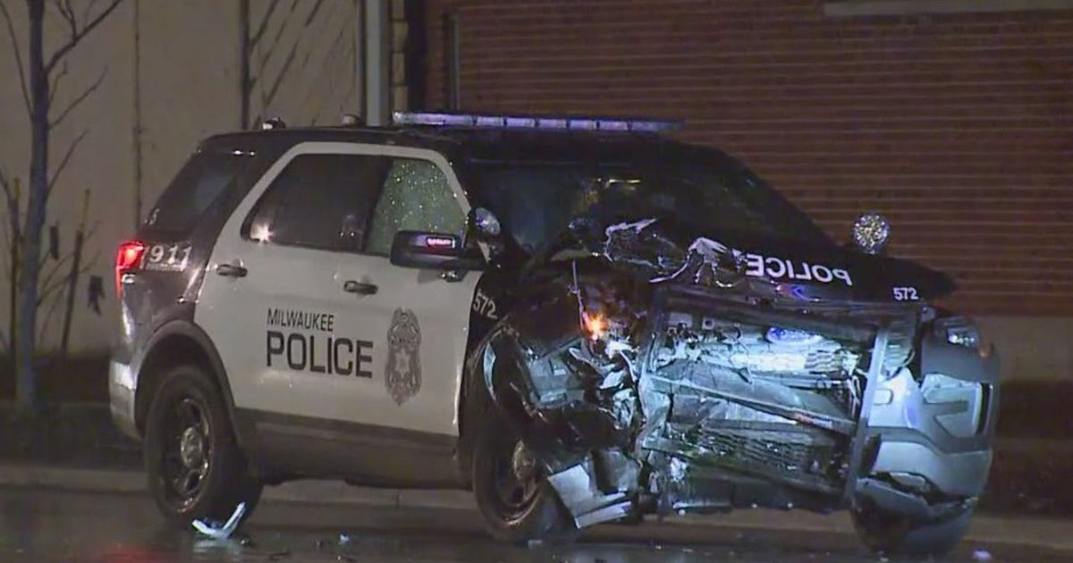 MPD squad involved in crash near Teutonia and Cornell | FOX6 Milwaukee