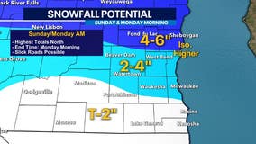 More snow for southeast Wisconsin into Monday morning