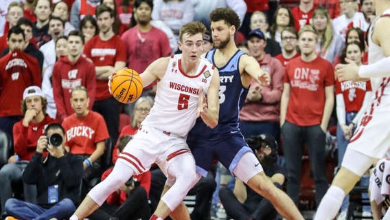 Hepburn, Wisconsin Badgers knock off Liberty in NIT