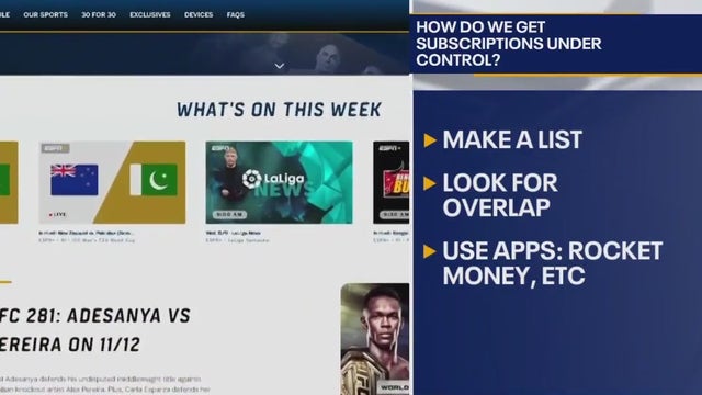 Reel in subscriptions; save money