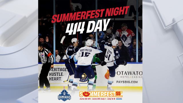 'Summerfest Night' at Milwaukee Admirals game on April 14