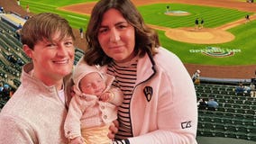 Brewers opening day: 6-week-old Foster at game; here's his story