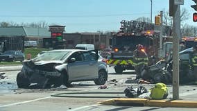 Waukesha crash, Racine and Les Paul, 2 seriously hurt