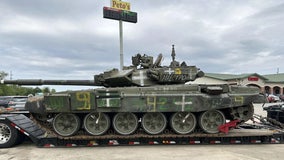 How did a suspected Russian war tank end up at a Louisiana truck stop?