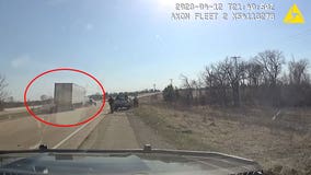 Semi driver causes secondary crash in Fond du Lac County: video