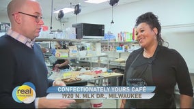 Confectionately Yours Café; baked goods, coffee & community