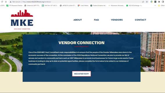 2024 Republican National Convention; Milwaukee launches 'Vendor Connection'