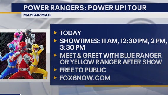'Power Rangers: Power Up!' at Mayfair Mall on April 16