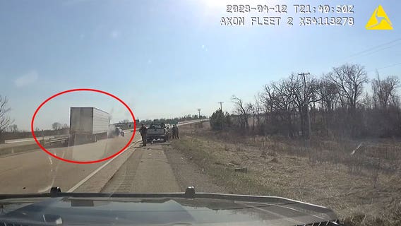 Semi driver causes secondary crash in Fond du Lac County: video