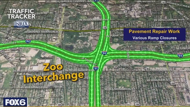 Construction update; changes to the Zoo Interchange