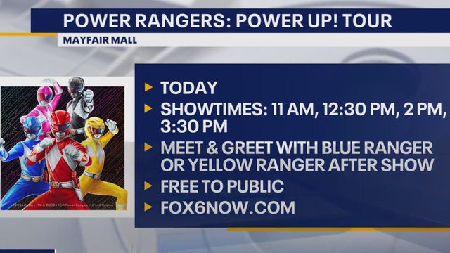 'Power Rangers: Power Up!' at Mayfair Mall on April 16