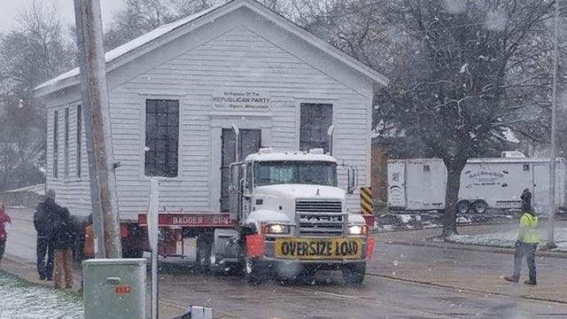 GOP birthplace building; Wisconsin city moves it across town