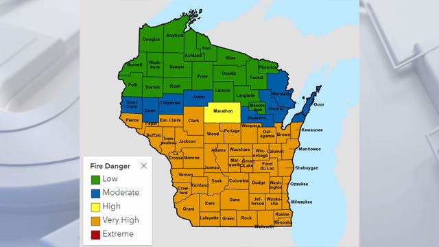 Southern Wisconsin fire danger 'very high:' DNR officials