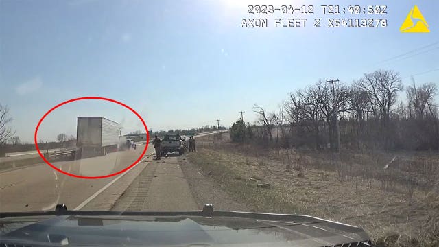 Semi driver causes secondary crash in Fond du Lac County: video