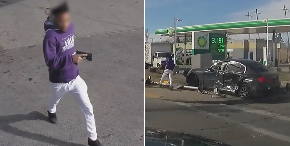 Milwaukee police shooting, chase; video from 91st and Silver Spring