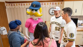 Brewers visit Aurora breast cancer patients in West Allis