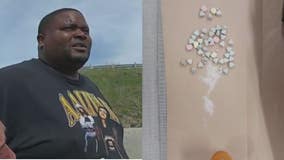 Racine County I-94 drug arrest, pill bottle 'down his pants'