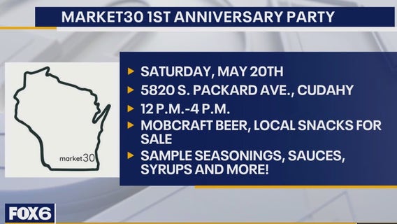 Market 30 celebrating 1 year; shop for locally made goods