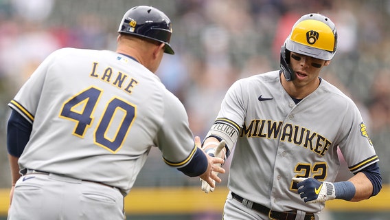 Rockies sweep Brewers; Yelich, Tellez, Taylor homer in loss