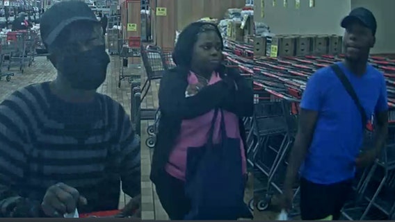 Menomonee Falls Woodman's theft; woman, 2 men sought