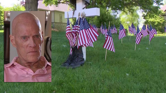 Wales veteran's Memorial Day display not hindered by his cancer fight