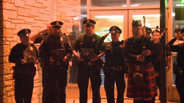 Midnight tribute honors fallen Wisconsin law enforcement officers