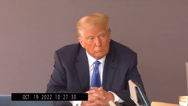 Trump deposition video in rape trial released