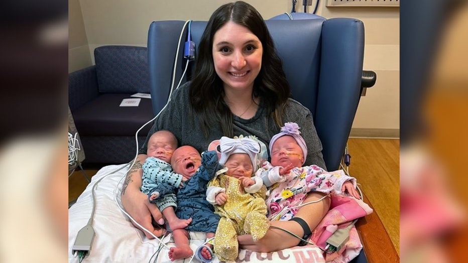 Alabama Couple Welcome Rare Quadruplets: 2 Sets Of Identical Twins ...