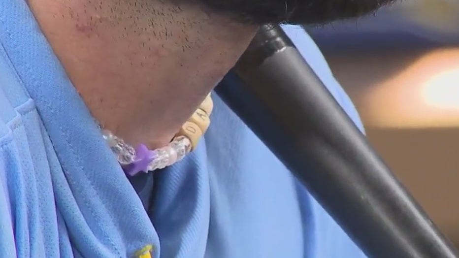 Jesse Winker reps a necklace made by his daughter 💛, necklace, Jesse  Winker proudly reps a necklace that was made by his daughter 💛 (🎥 @MLB), By 247Sports
