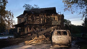 Sheboygan County house fire; no injuries reported