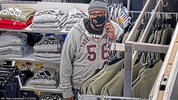 Oak Creek retail theft; man sought, accused of stealing $2K of clothes