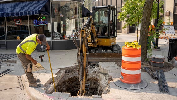 Waukesha Main Street parade memorial foundation poured