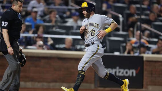 Yelich lifts Brewers over Mets after Cohen's press conference