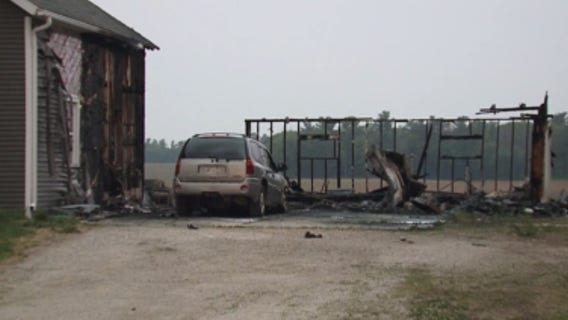 Sheboygan Falls fire; garage fully engulfed, spread to main residence