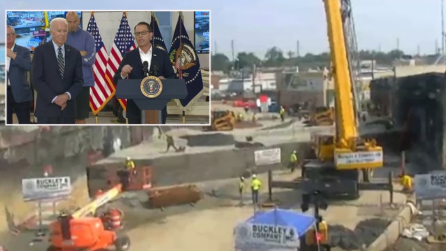 I-95 rebuild: Gov. Shapiro says interstate will reopen in next 2 weeks as Biden visits site