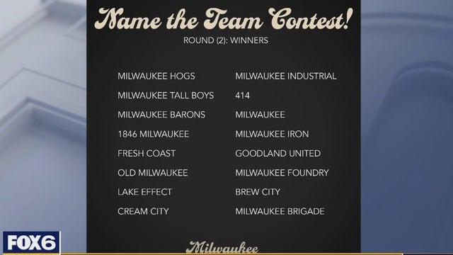 Milwaukee Pro Soccer; 'Name the Team' contest enters next round