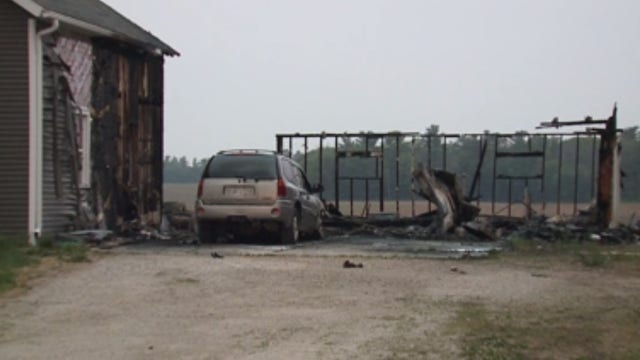 Sheboygan Falls fire; garage fully engulfed, spread to main residence